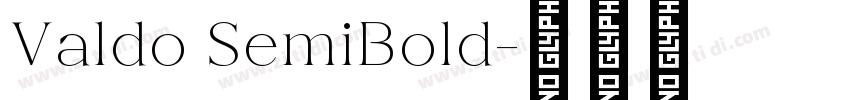 Valdo SemiBold字体转换